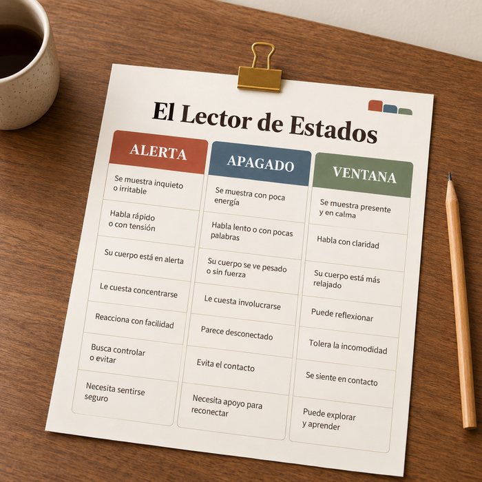 El Lector de Estados, mapa de una página