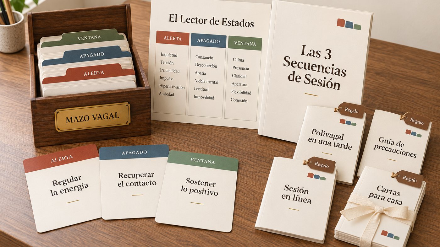Todo lo que recibes: el Mazo Vagal, el Lector de Estados, las 3 Secuencias de Sesión y los cuatro regalos