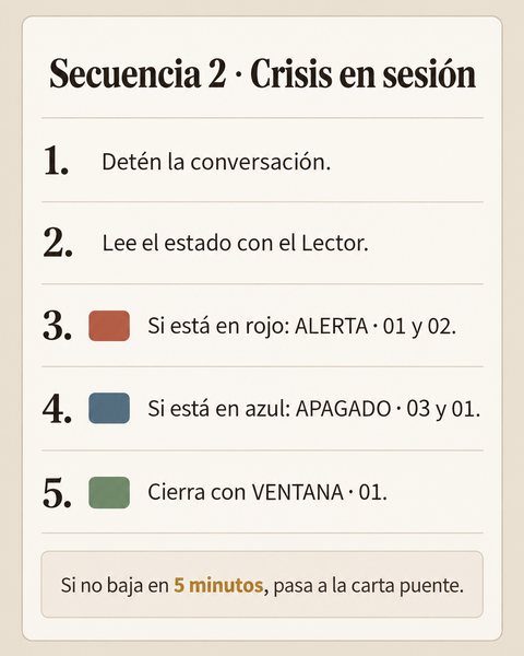 Secuencia de crisis en sesión