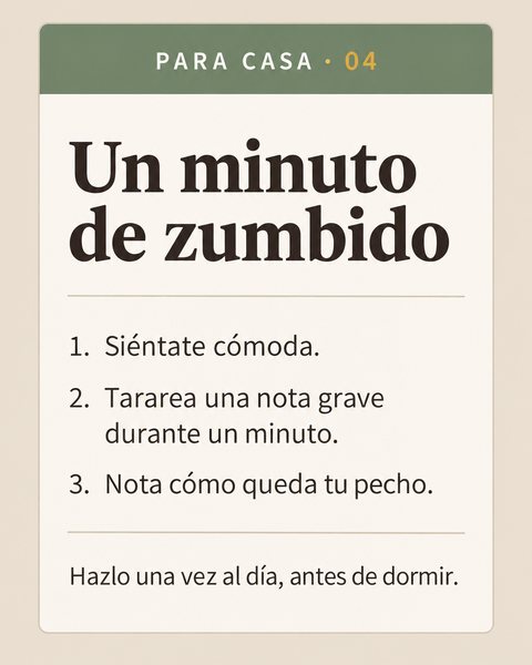 Carta para casa, versión paciente